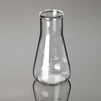 Erlenmeyer Wide Neck Flasks with DIN 12385 & ISO 24450, 500ml
