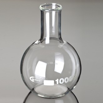 Flat Bottom Flasks Narrow Neck with DIN ISO 1773, 250ml