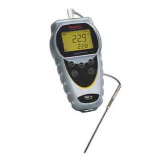 Thermo Scientific Temp 14 Single-input Thermistor Thermometer with rubber Armor/Stand
