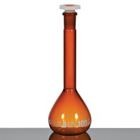 Volumetric Flasks, Amber Glass with DIN ISO 1042, 200ml