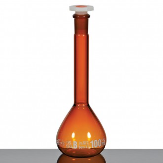 Volumetric Flasks, Amber Glass with DIN ISO 1042, 250ml